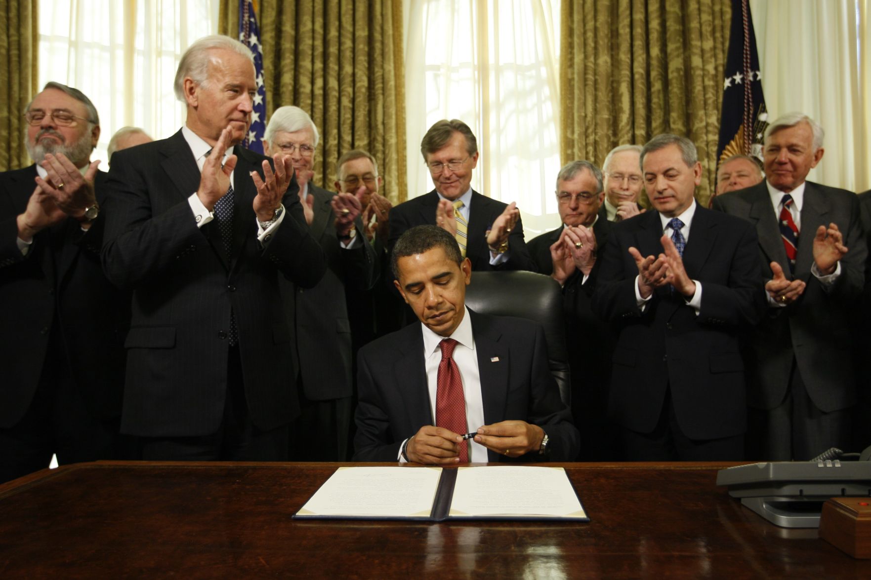 Barack Obama and Joe Biden, 2009